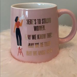New In Box! Pink Strong Women Quote Mug